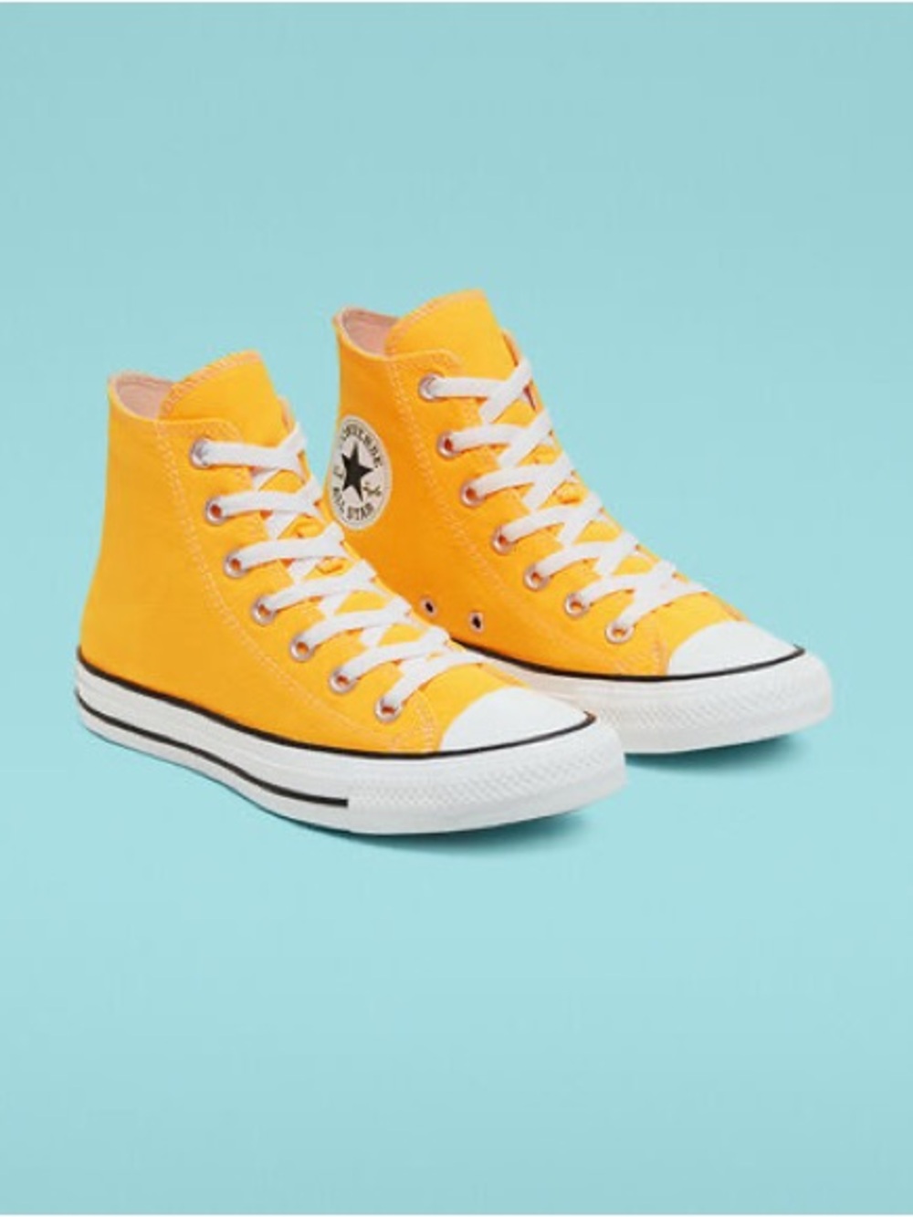 Converse All Star High Top “Laser Orange” Sneakers Women’s Size 8.5 EUC